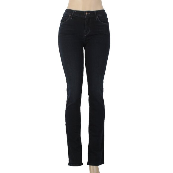 Mother Denim - Mother Jeans The Rascal Sz 25 x 33 Dark Blue Denim Straight Cotton Poly Jeans